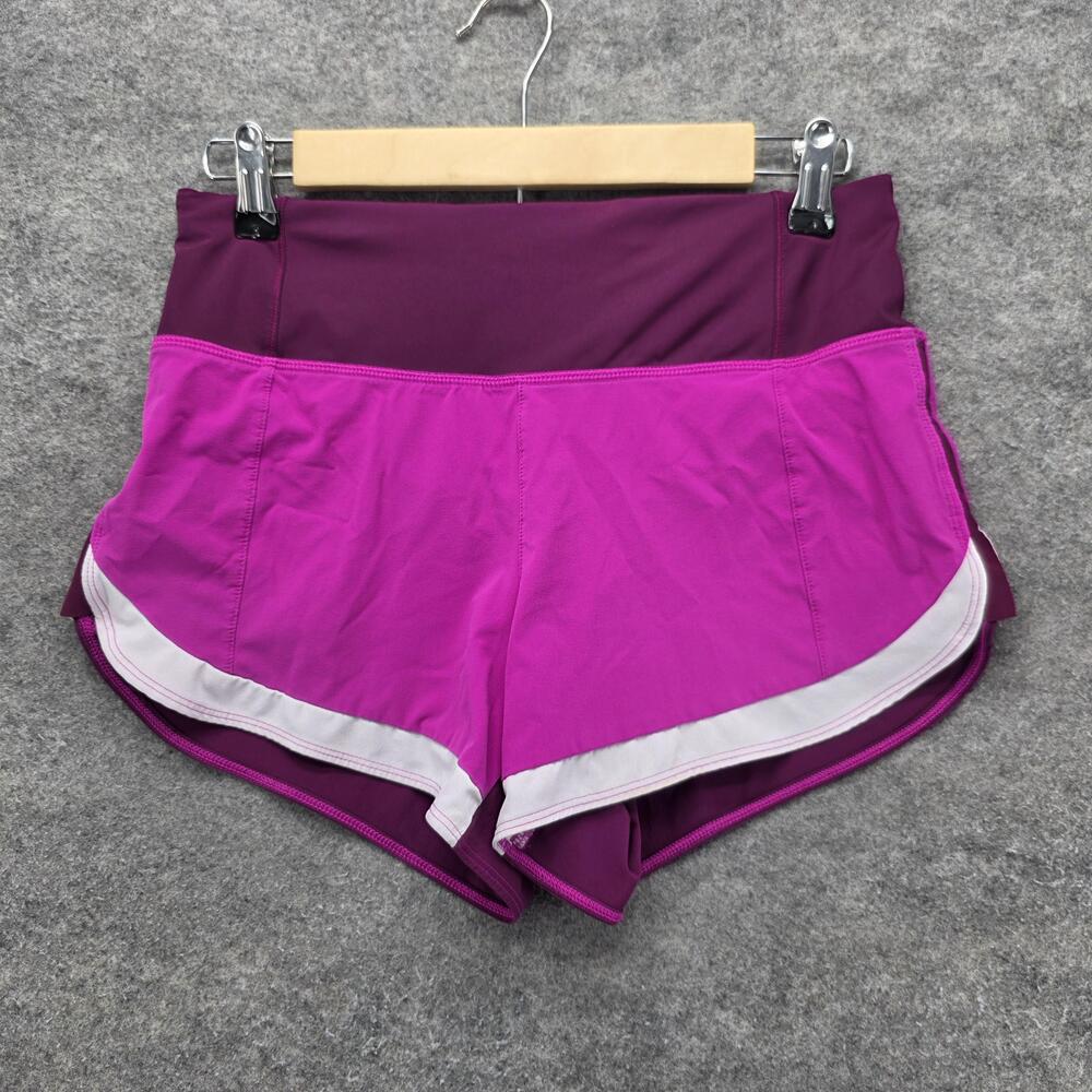 Athleta Shorts Womens XS Purple 2.5 In Lined Running Athletic Mesh Pockets